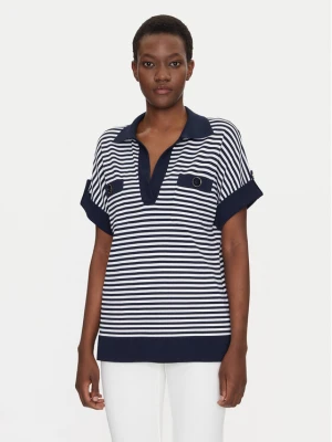 Luisa Spagnoli Polo Caio 58672 Granatowy Regular Fit