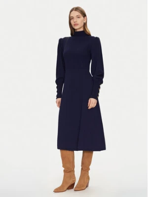 Luisa Spagnoli Sukienka dzianinowa Magalin 58414 Granatowy Regular Fit