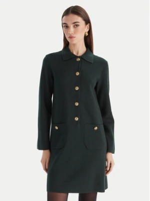 Luisa Spagnoli Sukienka dzianinowa Magilla 100109 Zielony Regular Fit