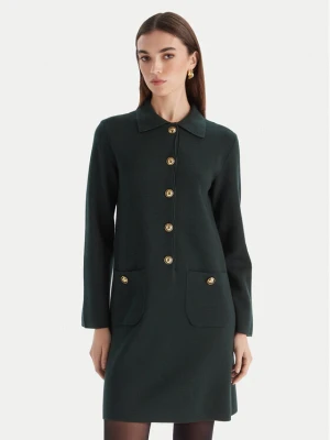 Luisa Spagnoli Sukienka dzianinowa Magilla 100109 Zielony Regular Fit