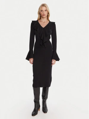 Luisa Spagnoli Sukienka dzianinowa Malimba 100110 Czarny Slim Fit
