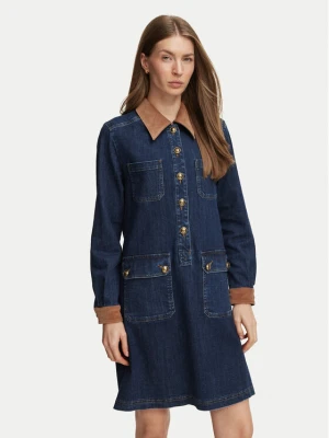 Luisa Spagnoli Sukienka jeansowa Graziosa 543514 Niebieski Regular Fit