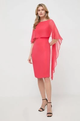 Luisa Spagnoli sukienka jedwabna kolor czerwony mini prosta