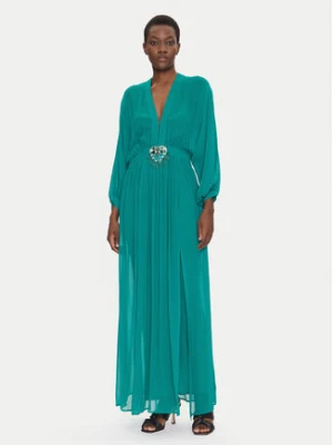 Luisa Spagnoli Sukienka wieczorowa Paiolo 541815 Zielony Regular Fit