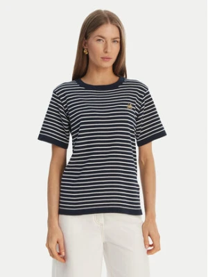 Luisa Spagnoli T-Shirt Cattolica 100402 Granatowy Regular Fit
