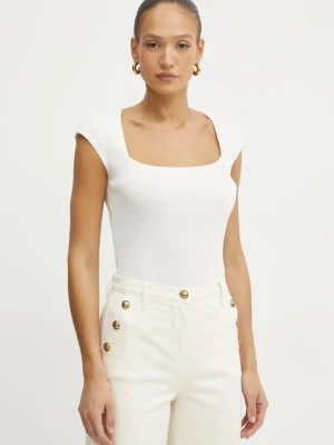 Luisa Spagnoli top damskie kolor biały 58606