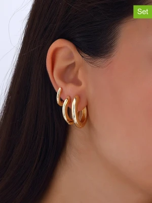 Luja Bijoux 3-częściowy zestaw kolczyków-kreoli rozmiar: onesize