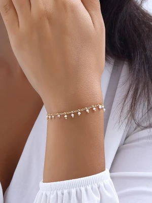 Luja Bijoux Pozłacana bransoletka z kryształami rozmiar: onesize