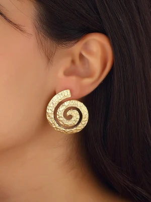Luja Bijoux Pozłacane kolczyki-wkrętki rozmiar: onesize