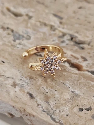 Luja Bijoux Pozłacane nausznice z cyrkoniami rozmiar: onesize