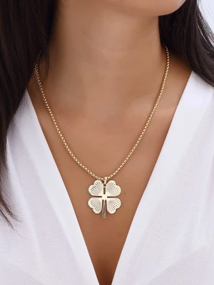 Luja Bijoux Pozłacany naszyjnik z elementem ozdobnym rozmiar: onesize