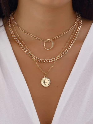 Nakkash Pozłacany naszyjnik z elementem ozdobnym rozmiar: onesize