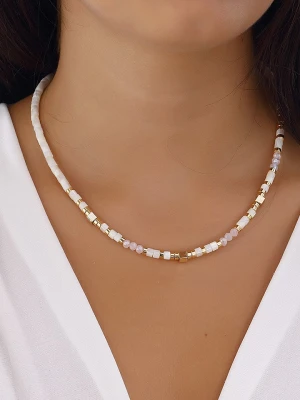 Luja Bijoux Pozłacany naszyjnik z kamieniami ozdobnymi - 42 cm rozmiar: onesize