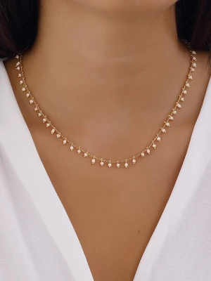 Luja Bijoux Pozłacany naszyjnik z kryształkami rozmiar: onesize