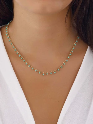 Luja Bijoux Pozłacany naszyjnik z kryształkami rozmiar: onesize
