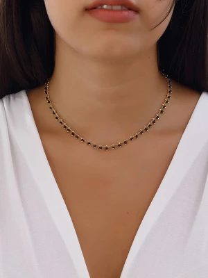 Luja Bijoux Pozłacany naszyjnik z kryształkami rozmiar: onesize