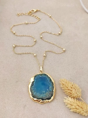 Luja Bijoux Pozłacany naszyjnik z zawieszką - dł. 42 cm rozmiar: onesize
