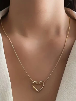 Luja Bijoux Pozłacany naszyjnik z zawieszką - dł. 42 cm rozmiar: onesize
