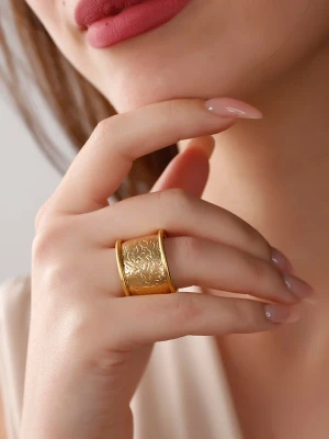 Luja Bijoux Pozłacany pierścionek rozmiar: onesize