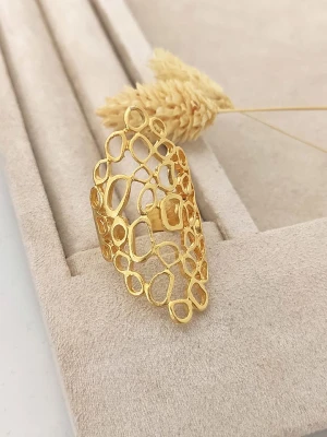 Luja Bijoux Pozłacany pierścionek rozmiar: onesize