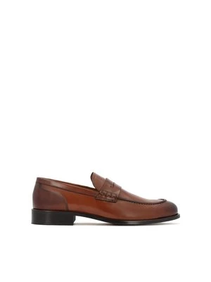 Luksusowe loafersy z brązowej skóry naturalnej Kazar