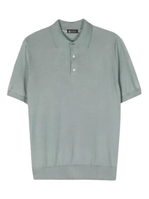 Luksusowy Cashmere Silk Polo Shirt Colombo