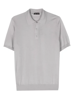 Luksusowy Cashmere Silk Polo Shirt Colombo