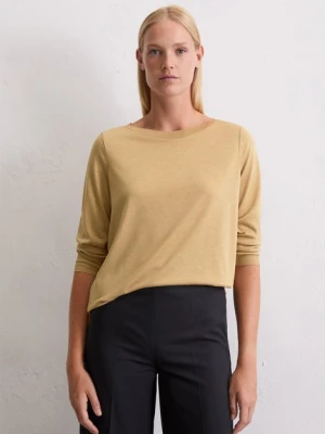 Luksusowy longsleeve regularny Marc O'Polo hnědá
