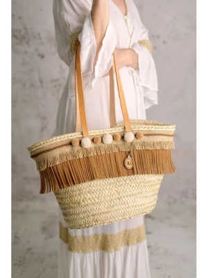 Lula Natura Shopper bag w kolorze beżowym rozmiar: onesize