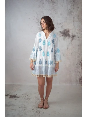 Lula Natura Sukienka w kolorze biało-niebieskim rozmiar: onesize