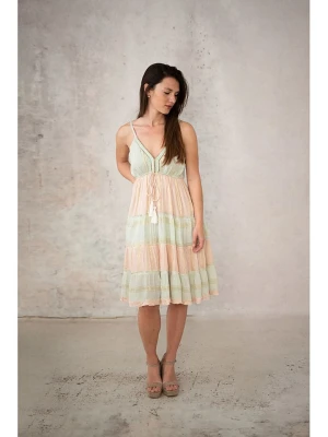 Lula Natura Sukienka w kolorze zielono-pomarańczowym rozmiar: onesize