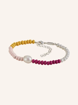 Lulu Copenhagen Bransoletka Color Ball Bracelet Pearls silber