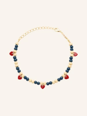 Lulu Copenhagen Bransoletka Color Ball Heart blau