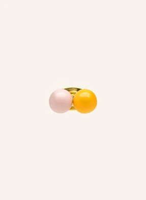 Lulu Copenhagen Kolczyk Na Sztyft Double Color Ball gold