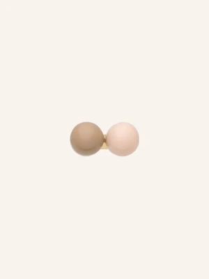 Lulu Copenhagen Kolczyk Na Sztyft Double Color Ball gold