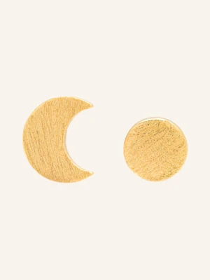 Lulu Copenhagen Kolczyk Na Sztyft Family To The Moon And Back Ze Srebra Sterling 925 gold