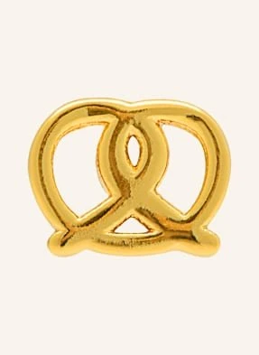 Lulu Copenhagen Kolczyk Na Sztyft Pretzel Ze Srebra Sterling 925 gold