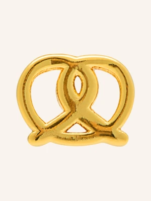 Lulu Copenhagen Kolczyk Na Sztyft Pretzel Ze Srebra Sterling 925 gold