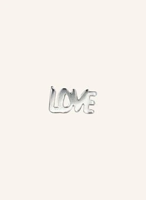 Lulu Copenhagen Kolczyk Na Sztyft Word Love Ze Srebra Sterling 925 silber