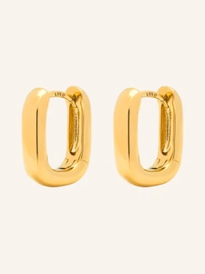Lulu Copenhagen Kolczyki Koła Chunky Square gold