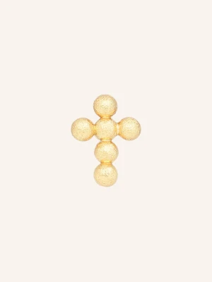Lulu Copenhagen Kolczyki Na Sztyfcie Bouquet Cross Earring gold