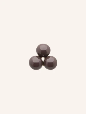 Lulu Copenhagen Kolczyki Trio braun