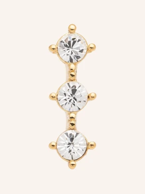 Lulu Copenhagen Kolczyki Wkrętki 3 Crystals Earring gold