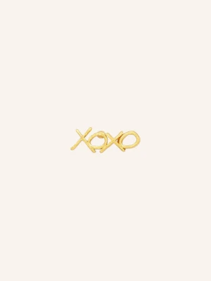 Lulu Copenhagen Kolczyki Wkrętki Xoxo gold