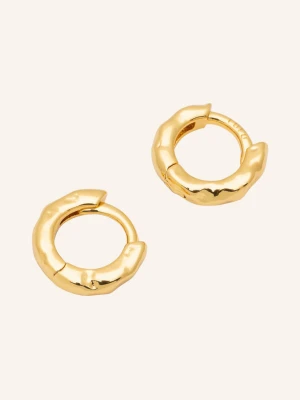 Lulu Copenhagen Kreolki Koła Basic Rough Hoops gold
