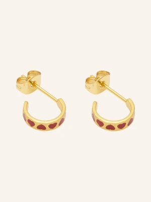 Lulu Copenhagen Kreolki Love Repeat Hoops Pair gold