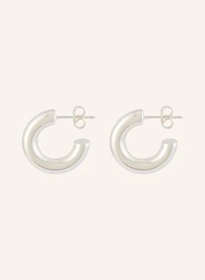 Lulu Copenhagen Kreolki Non Hoops Chunky Small Ze Srebra Sterling 925 silber