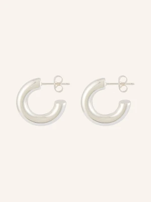 Lulu Copenhagen Kreolki Non Hoops Chunky Small Ze Srebra Sterling 925 silber SREBRNY