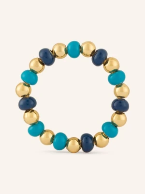 Lulu Copenhagen Pierścionek Color Ball Beads blau
