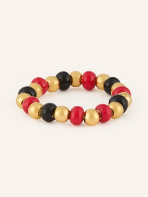 Lulu Copenhagen Pierścionek Color Ball Beads schwarz